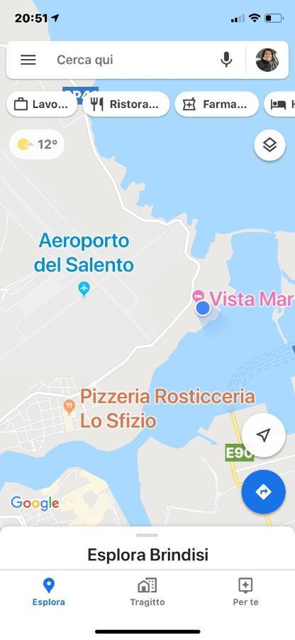 Vista Mar Lejlighed Brindisi Eksteriør billede