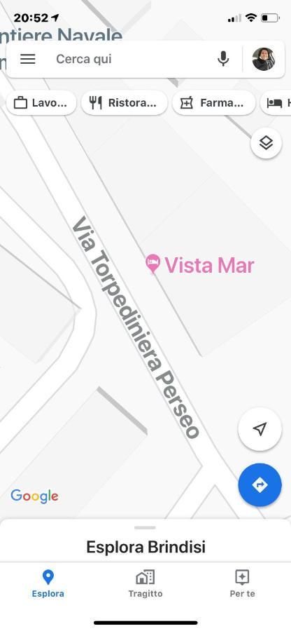 Vista Mar Lejlighed Brindisi Eksteriør billede